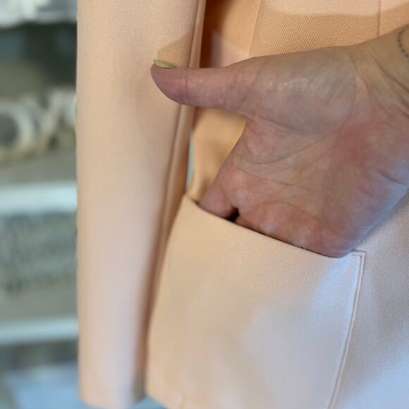 Haberdashery sz. 12 vintage light pink/peach blazer Easter special occasion 3719 - Picture 6 of 8